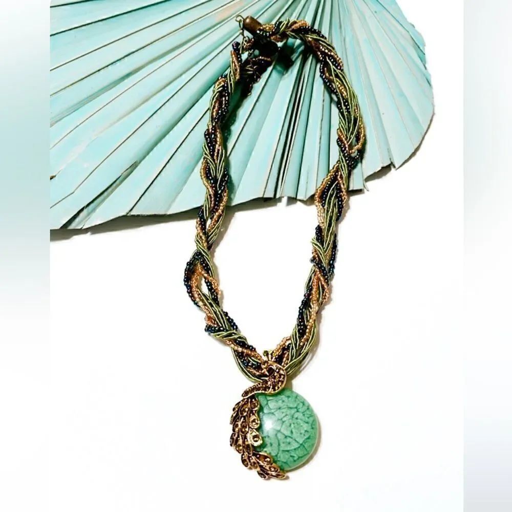 Peacock necklace S223